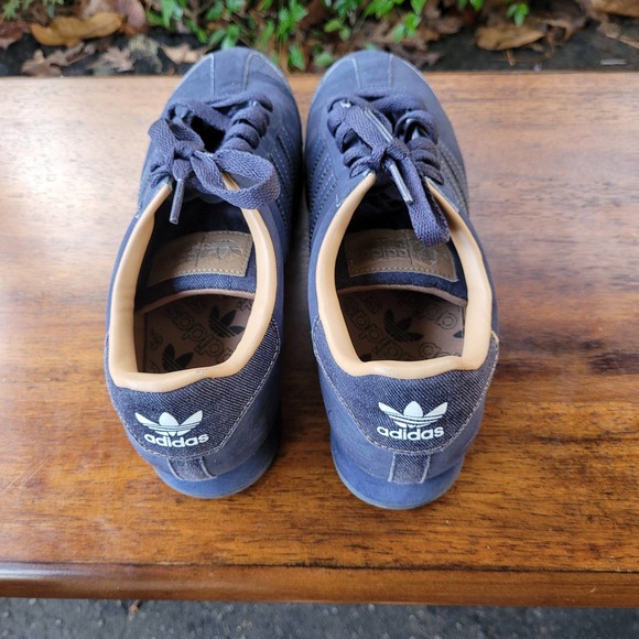 🎉 HP Adidas Samoa Streetwear Sneakers Blue 8.5 - Picture 4 of 10